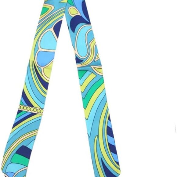 Accessories - Mulberry Silk Scarf Bag Handle Wrap Neck Tie Hair Ribbon Women Green